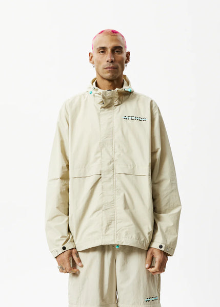 Afends Recycled Spray Jacket cement